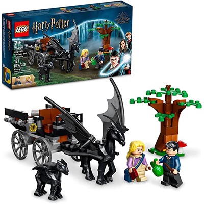 LEGO Harry Potter Hogwarts Carriage and Thestrals 76400 Building Toy Set from Order of The Phoenix Movie Featuring Luna Lovegood for Kids, Girls, and Boys Ages 7+ (121 Pieces)