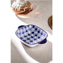Rêve Bleu Brest New Bone China Kare Kulplu Tabak