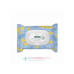 Klorane Bébé Toilette Lingettes Nettoyantes Douces x25 Lingettes