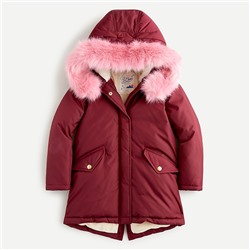 Girls' fishtail parka with eco-friendly PrimaLoft®
