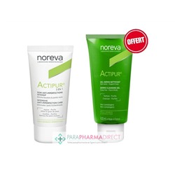 Noreva Actipur Pack 3en1 Soin Anti Imperfections Correcteur Intensif 30ml + Gel Dermo-Nettoyant 100ml OFFERT