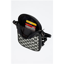 Bandolera Lana Beige y negro