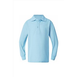 Nacar Unisex Uzun Kollu Polo Yaka Pamuklu Okul T-shirt 23 Nisan ncr-çşiölşş