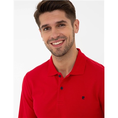 Kırmızı Slim Fit Basic Sweatshirt