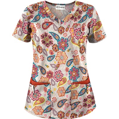 UA Flower Child Sand Scrub Top