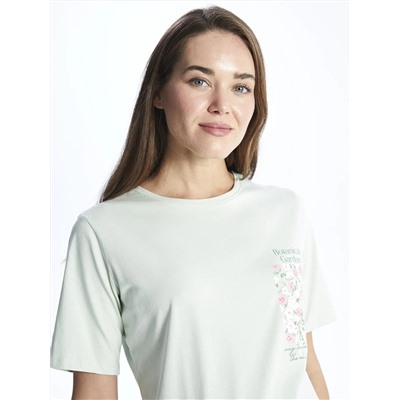 LC Waikiki Bisiklet Yaka Baskılı Kısa Kollu Kadın Pijama Takımı, LCW DREAM                                            
                                            Bisiklet Yaka Baskılı Kısa Kollu Kadın Pijama Takımı