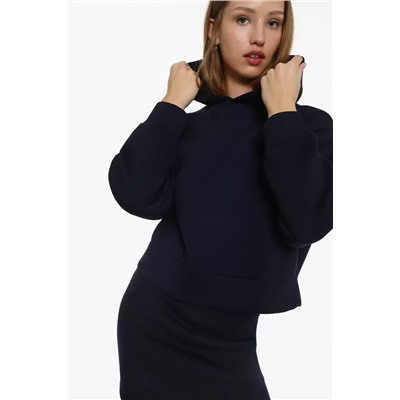 Neoprene-effect sweatshirt