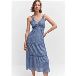 Vestido estampado vuelo