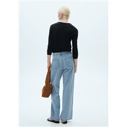 Jeans wideleg pinzas