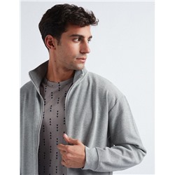 Zip Jacket, Men, Light Grey