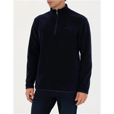 Lacivert Regular Fit Polar Sweatshirt