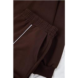 Kahverengi 3'lü Paket T-shirt Sweatshirt Eşofman Altı Takım TBBAW26TS00010