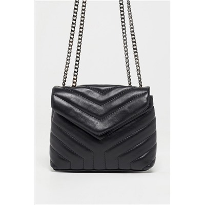 Bandolera de piel Mvivi Maison Héritage - Negro