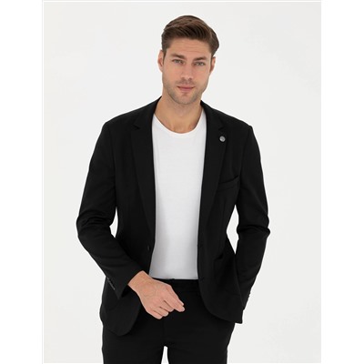 Siyah Ekstra Slim Fit Blazer Ceket