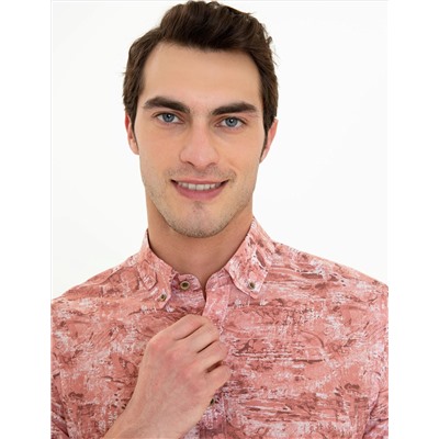 Somon Slim Fit Uzun Kollu Gömlek