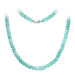 Колье из серебра с агатом родированное ОАГ1-2509гр45