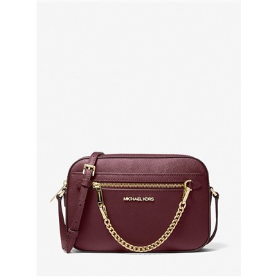 MICHAEL MICHAEL KORS Jet Set Large Saffiano Leather Crossbody Bag