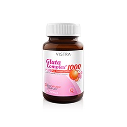 ГЛУТА КОМПЛЕКС 1000 ПЛЮС КРАСНЫЙ АПЕЛЬСИН ЭКСТРАКТ 30 КАПСУЛ / VISTRA GLUTA COMPLEX 1000 PLUS RED ORANGE EXTRACT 30 CAPSULES