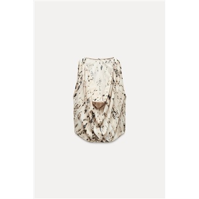 ZW COLLECTION PRINTED VOLUMINOUS TOP