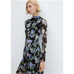 Vestido asimétrico flores