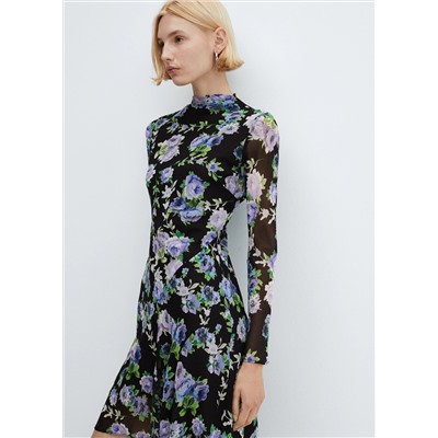 Vestido asimétrico flores