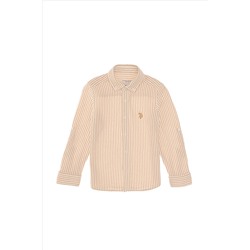 Erkek Çocuk Turuncu Uzun Kollu Gömlek