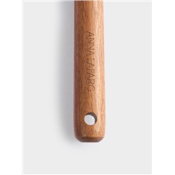 Лопатка-шпатель, 32 см, силикон/дерево, молочный, Wenge