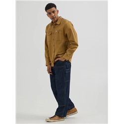 Men's Relaxed Fit Workwear Solid Overshirt