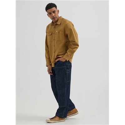 Men's Relaxed Fit Workwear Solid Overshirt
