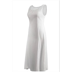 skycott Maxi Gecelik %100 Pamuk Dantelli Beyaz Renk TYC00751859097