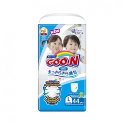 Подгузники-трусики GOO.N L 44  (9-14кг) универсальные высокая посадка