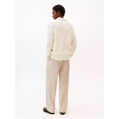 Relaxed Wool-Blend Cardigan