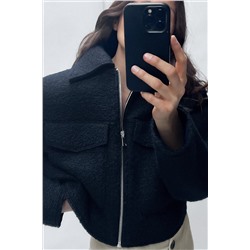 CAZADORA CORTA BOUCLÉ
