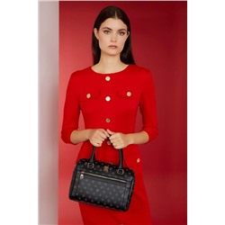 Pierre Cardin Siyah Monogram Kadın Omuz Çantası 05PO22K1591