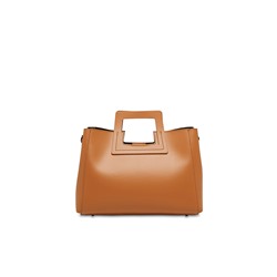 Bolso de piel y neceser Jane Camel