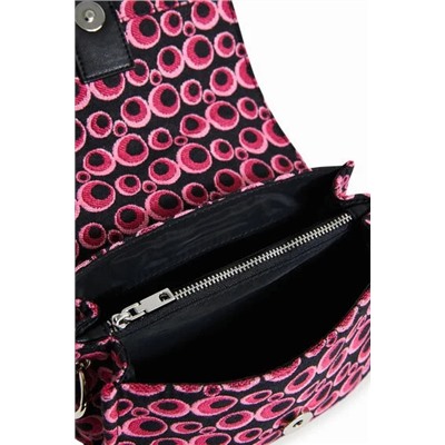 Bolso bandolera jacquard círculos