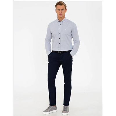 Siyah Slim Fit Uzun Kollu Gömlek