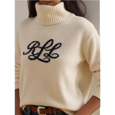 Женский  жаккардовый свитер с высоким воротом RALPH LAURE*N ОРИГИНАЛ!