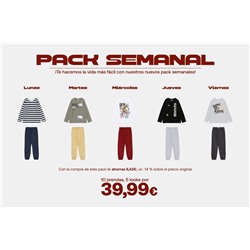 PACK OF 5 T-SHIRT AND TROUSERS SETS