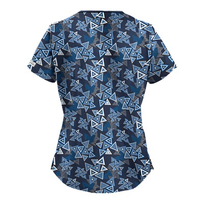 UA Right Angle Navy Scrub Top