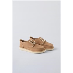 LEATHER DERBY SHOES