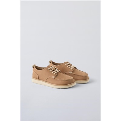 LEATHER DERBY SHOES