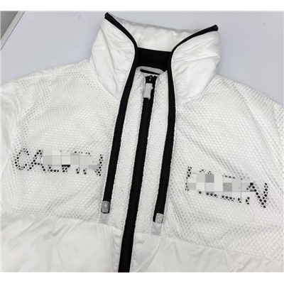 Женская стеганая хлопковая куртка с капюшоном из водонепроницаемой ткани  CALVIN KLEI*N