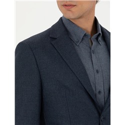 Açık Lacivert Slim Fit Ceket
