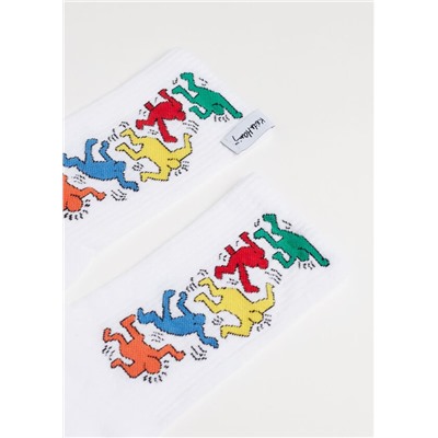 Kurze Sportsocken mit Motiv Keith Haring™