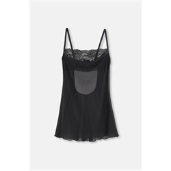 Dagi Dantel Detaylı, Tül Babydoll 22SW21068UK_SY