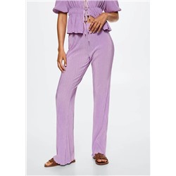 Pantalón plisado -  Mujer | MANGO OUTLET Melilla