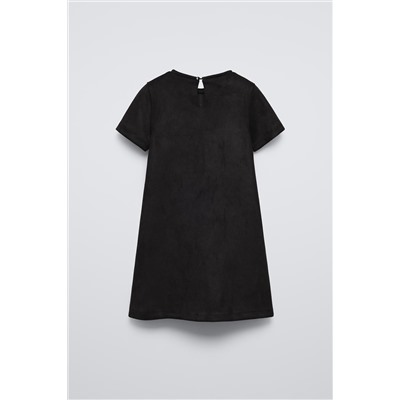 FAUX SUEDE DRESS