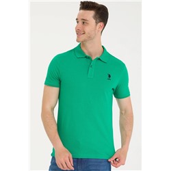 Erkek Yeşil Basic Polo Yaka Tişört