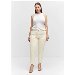 Jeans rectos crop